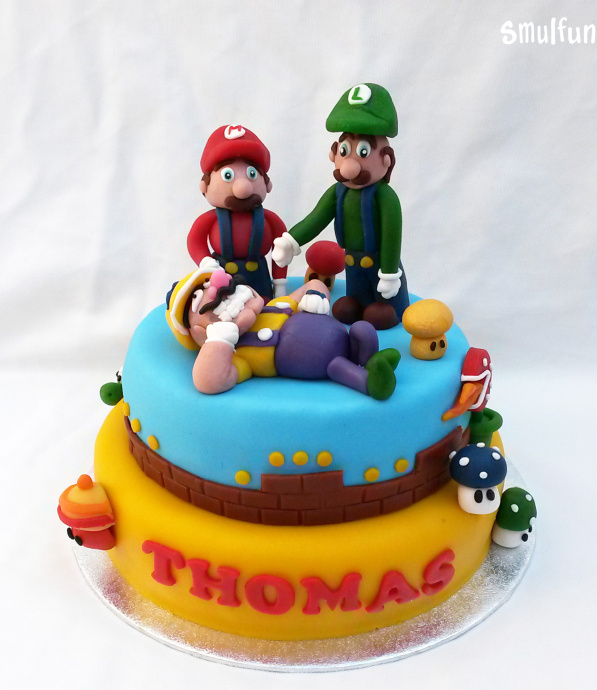 Super Mario Taart De Leukste Taarten Cupcakes En Traktaties Vind U Bij Smulfun Nl