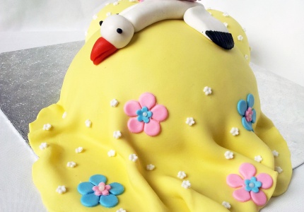 Zwangerebuiktaart voor zwangerschapsverlof