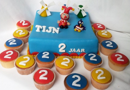 Verjaardagstaart met Jokie en Jet