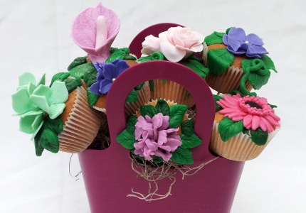 Cupcake boeket met lekkere cupcakes