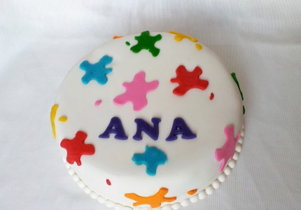 Taartje met kleurtjes