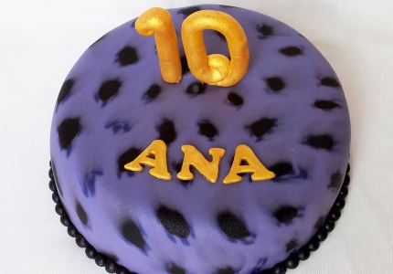 Verjaardagstaart met panterprint