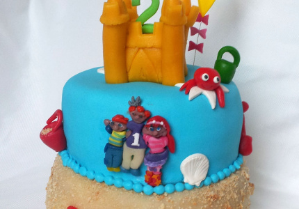 Leuke verjaardagstaart van het Zandkasteel