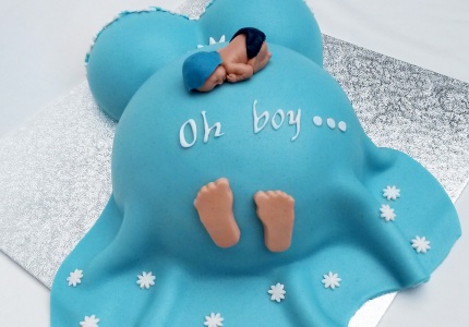 Babyshower taart Oh Boy