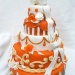 OrangeWhiteweddingcakewithRoyaliIcing