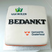 VierkantebedrijfstaartmettekstBEDANKT