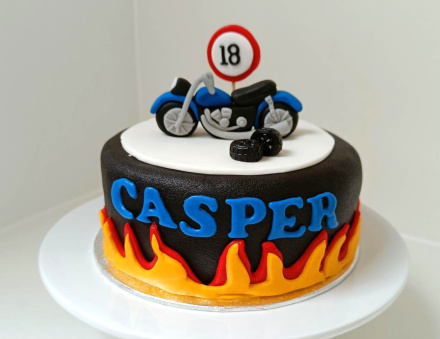 Motorcross taart voor stoere verjaardag