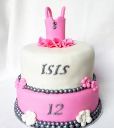 Leuke ballettaart met tutu