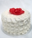 petal cake met bloem